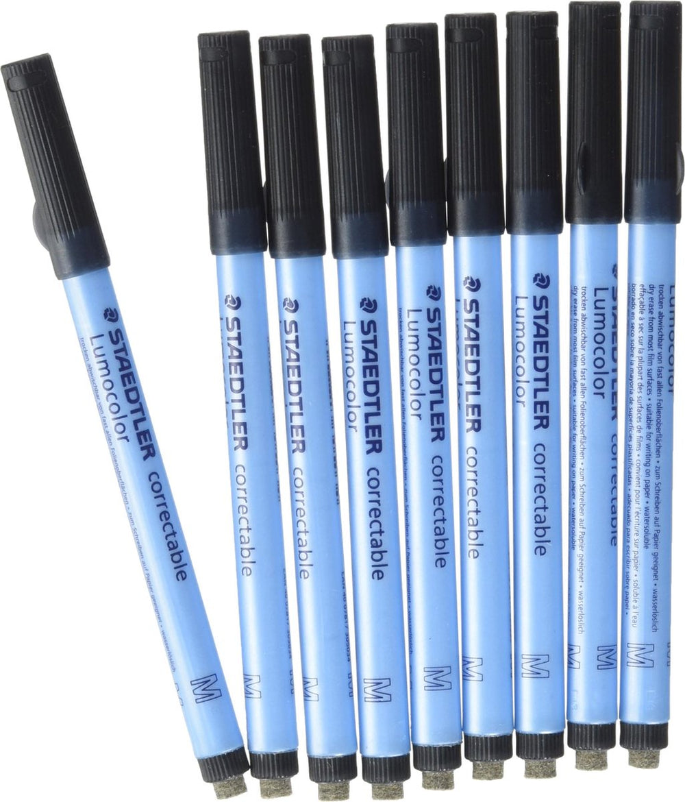 Staedtler lumocolor correctable markeerstift 10 stuk(s) fijne punt zwart