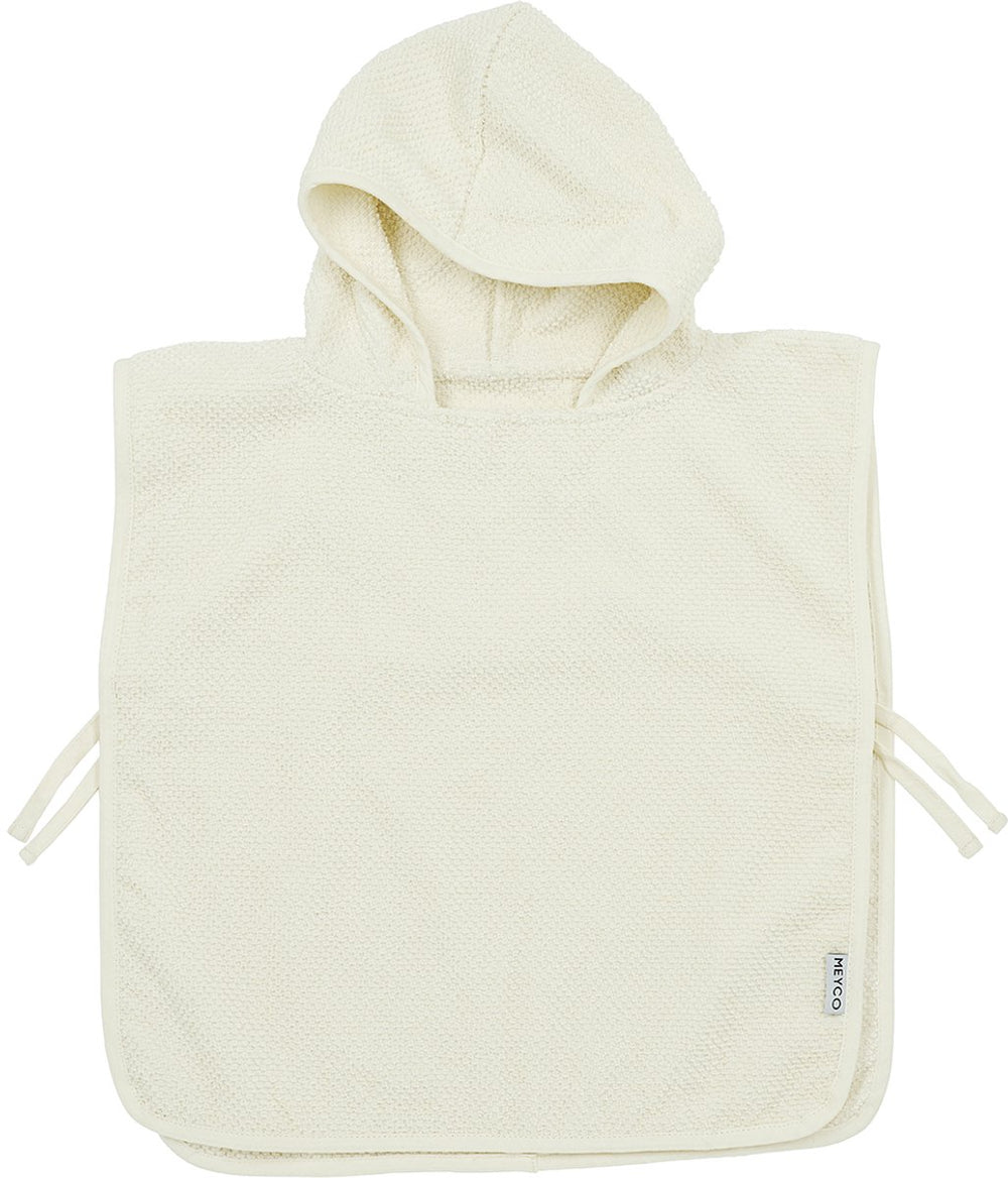 Meyco baby popcorn badponcho - natural - 1-3 jaar