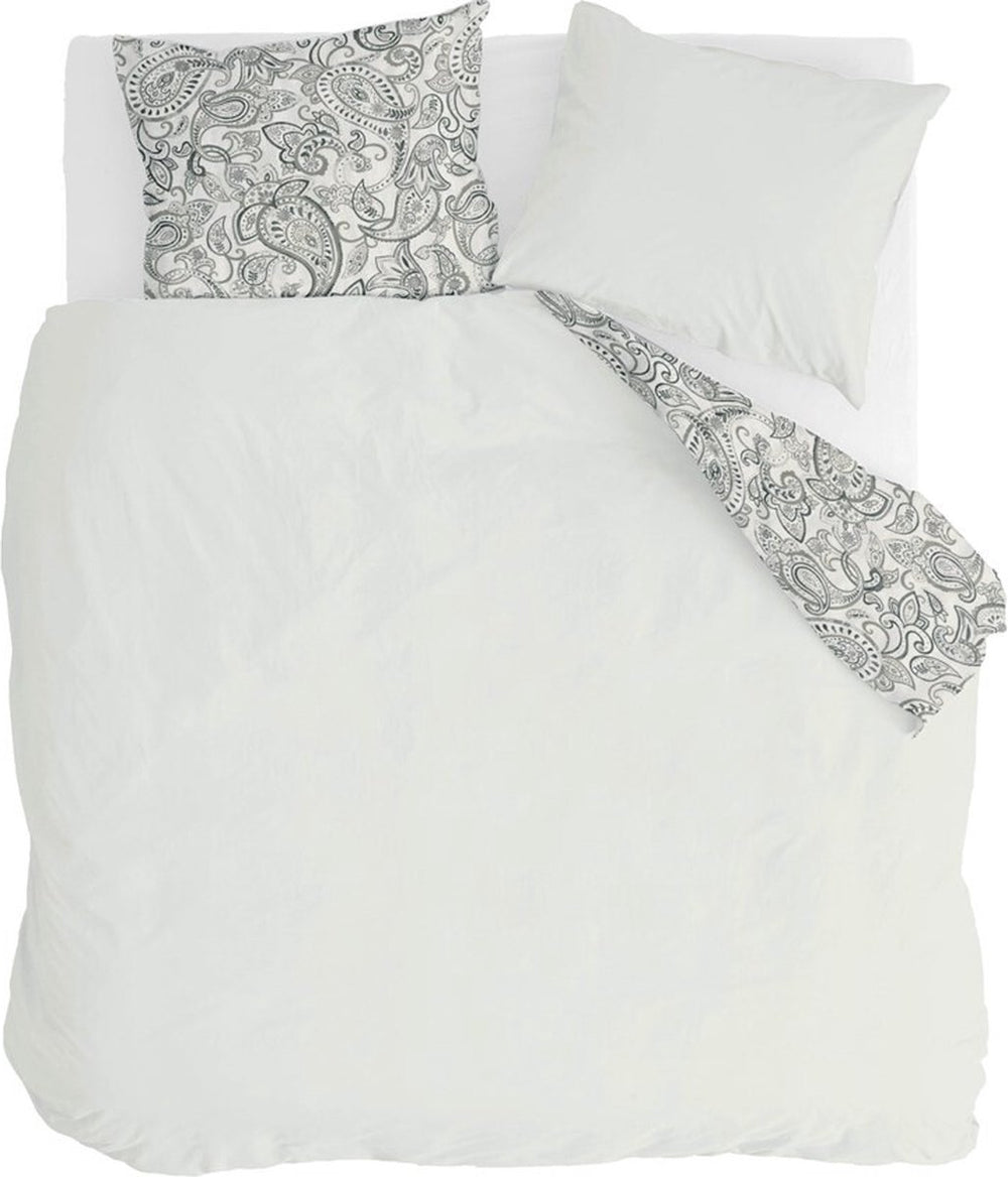 Walra dekbedovertrek perfect paisley - 200x220 - 100% katoen (bci) - off white