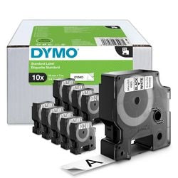Label tape dymo d1 wit 7000 mm