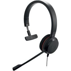 Jabra evolve 20 ms mono usb on-ear headset (zwart)