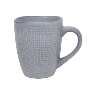 Koffiemok woven textile grijs 340ml | 6 stuks