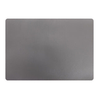 No brand placemat leer donkergrijs 43x30 cm | 6 stuks