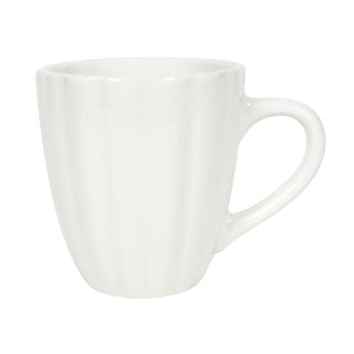 Mok flower off white 350ml | 6 stuks
