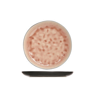 Bord dessert 20 cm rond laguna oudroze