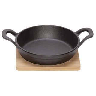 Gratinschaal gietijzer d16 cm | 2 stuks