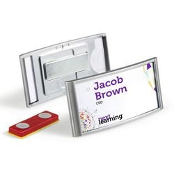Durable naambadges 8540-23 prestige zilver