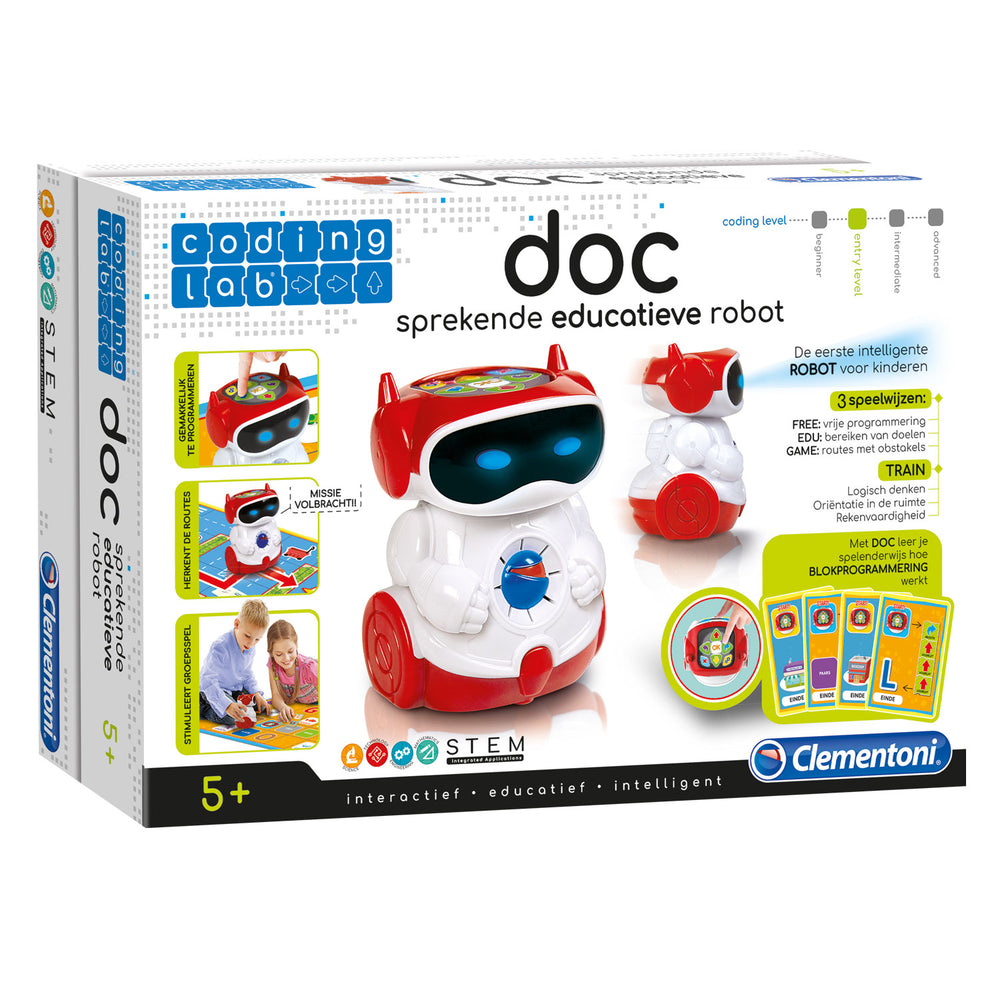 Clementoni coderingslaboratorium - doc levende pratende robot