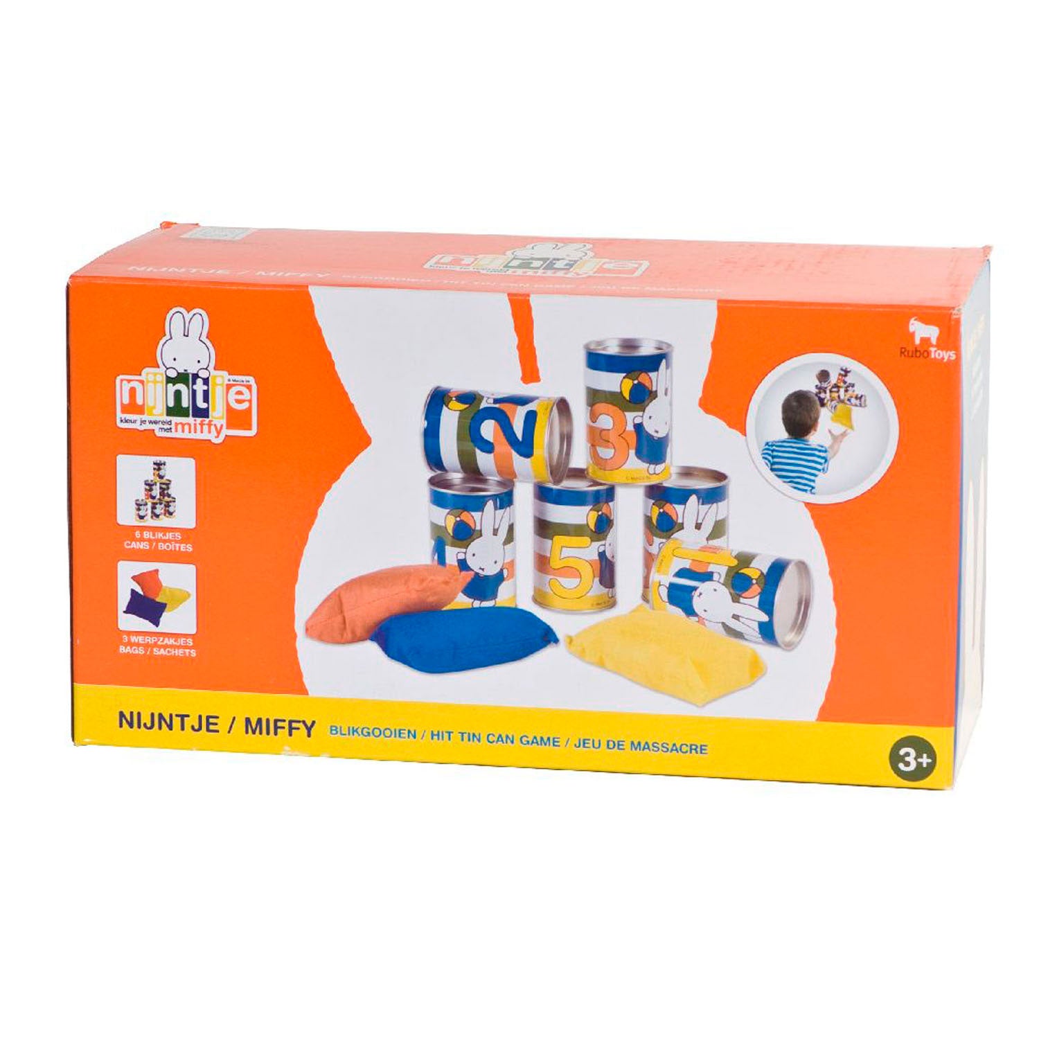 jeu de lancer Miffy tin throwing 9 pièces