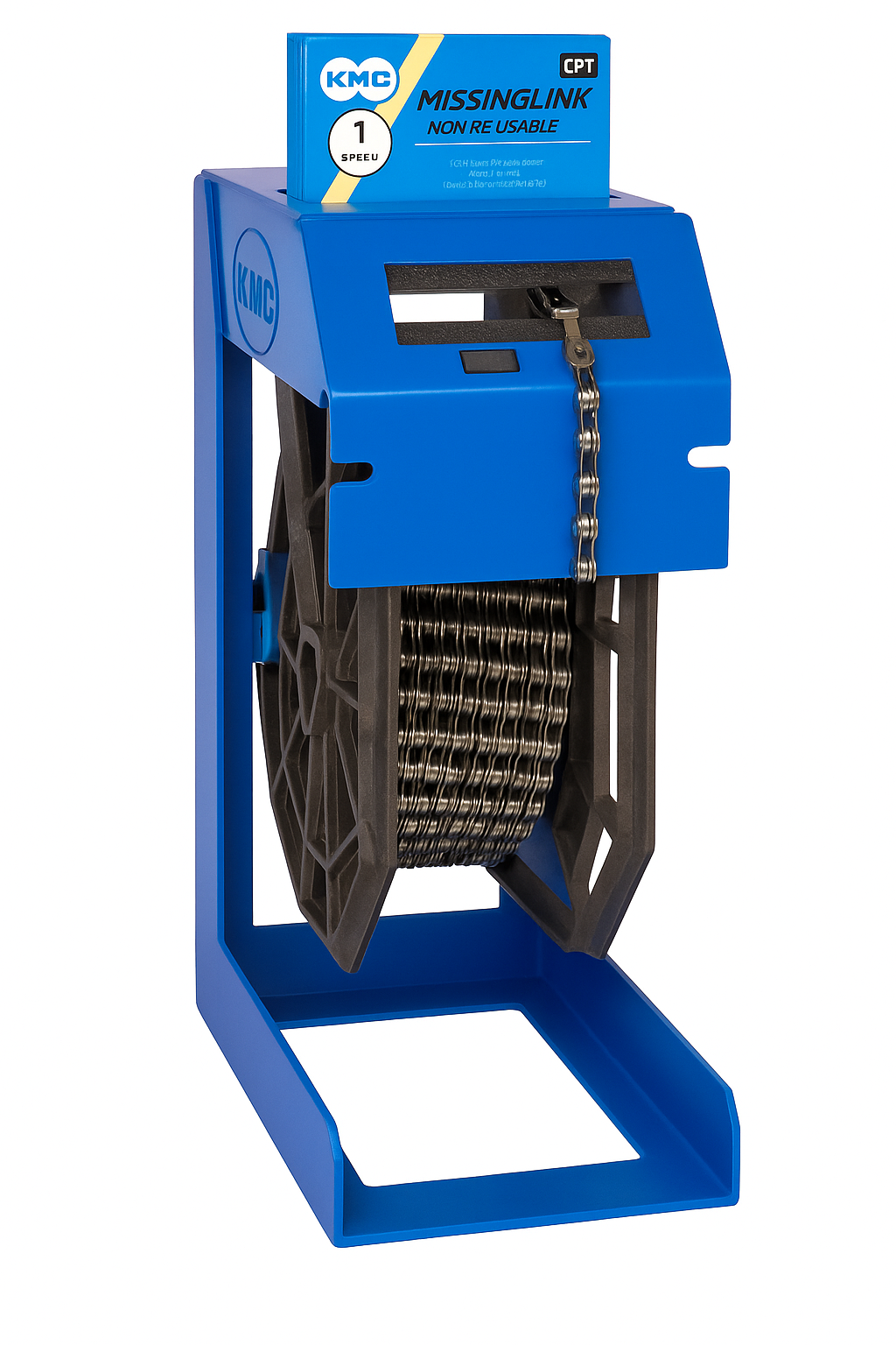 KMC Blauw Reel Stand - tafelstandaard met verstevigingbeugel voor KMCH02 kettingrolhouder #fietsaccessoires