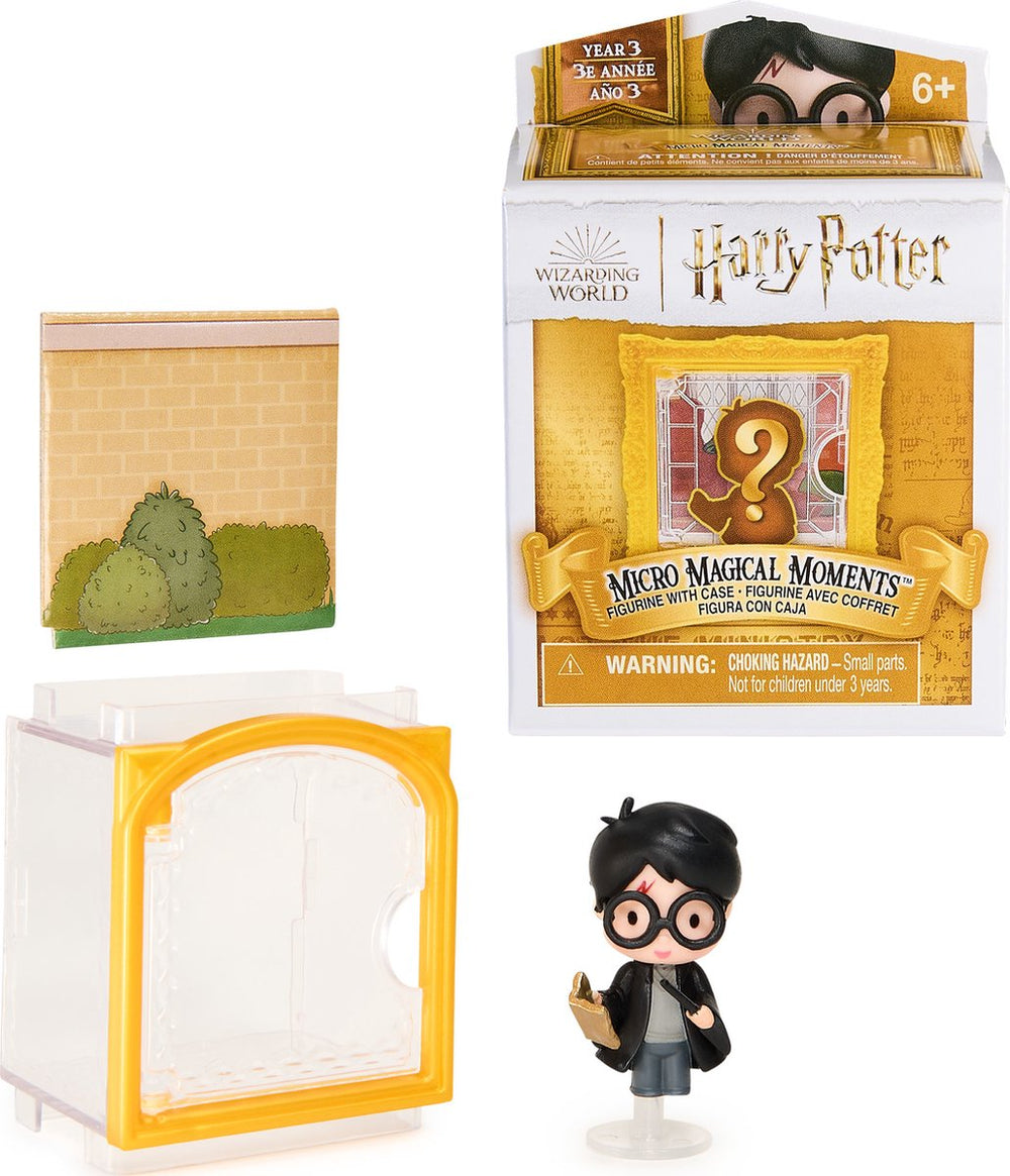 Harry potter - micro magical moments - verrassingsdoos met 4 cm figuur en displaydoosje - stijlen kunnen variëren