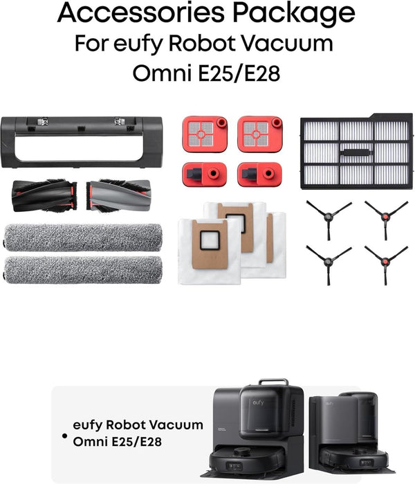 Eufy accessoireset voor e25 e28 omni robotstofzuiger