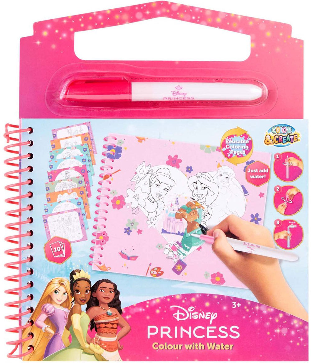 Canenco disney prinses waterkleurboek kleurplezier voor kinderen.