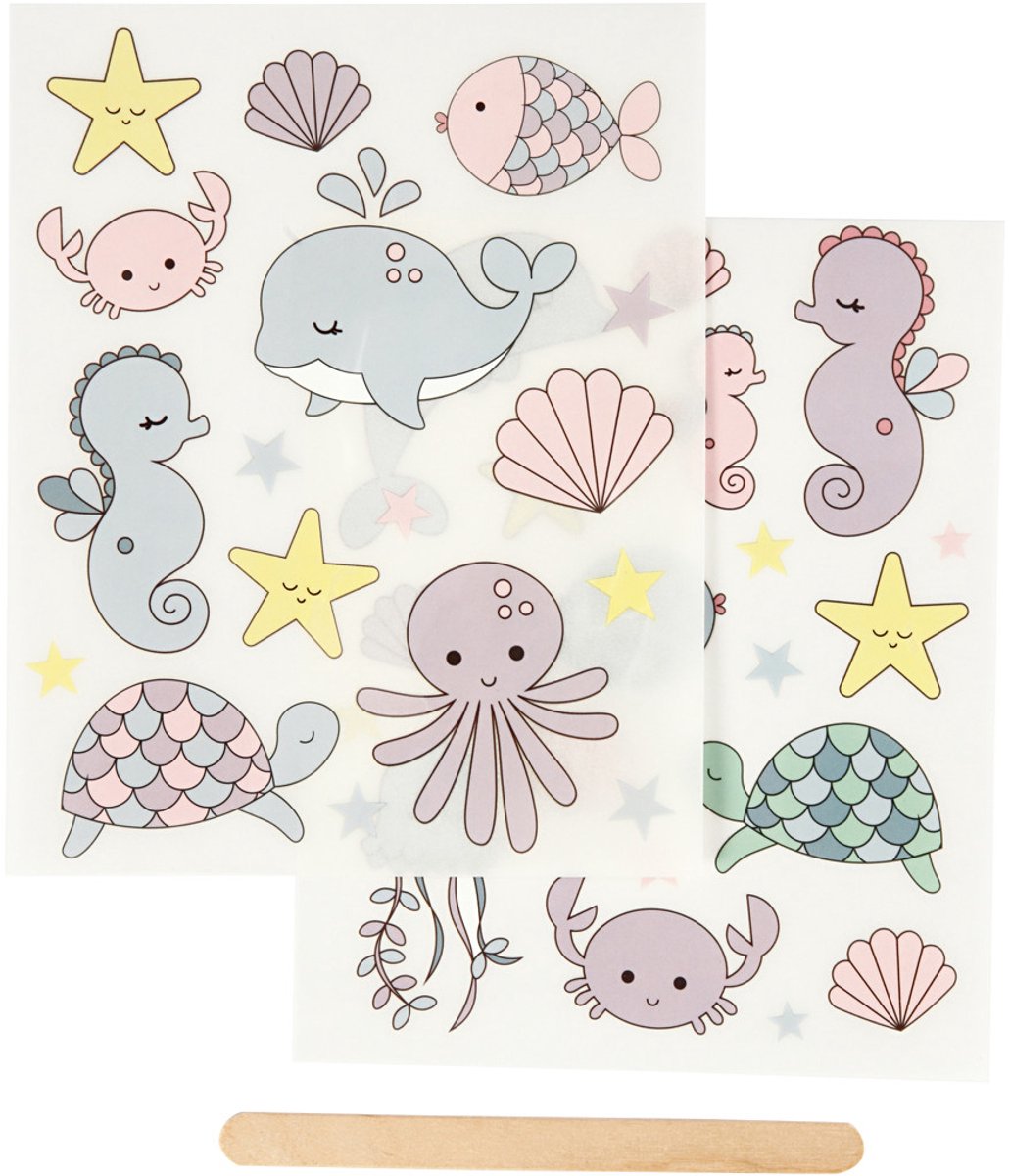 Creativ company rub-on stickers oceaan, 2 zijdig