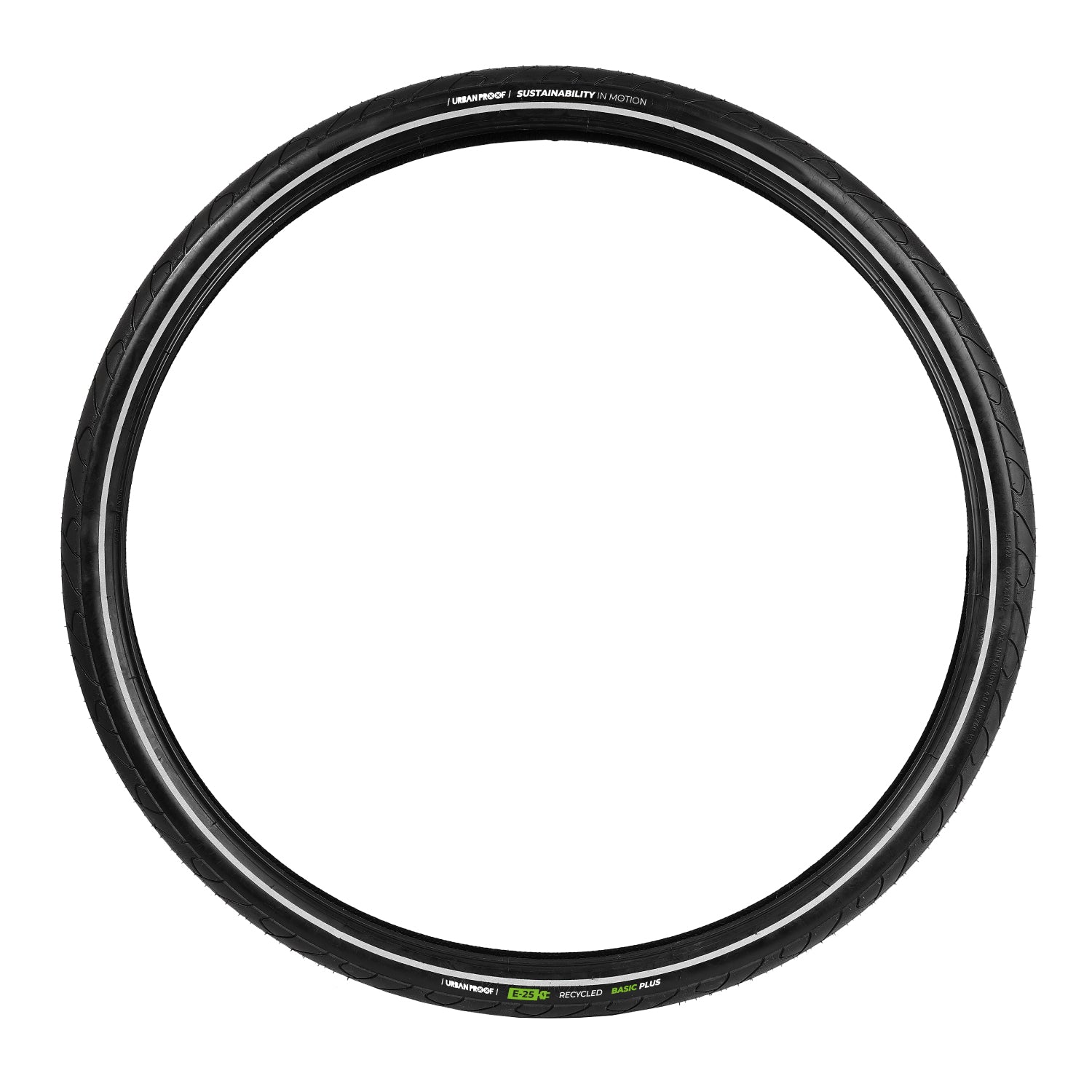 Urbanproof buitenband urban proof gerecyclede basiskern - 28 x 1.40 37-622 - zwart met reflectie