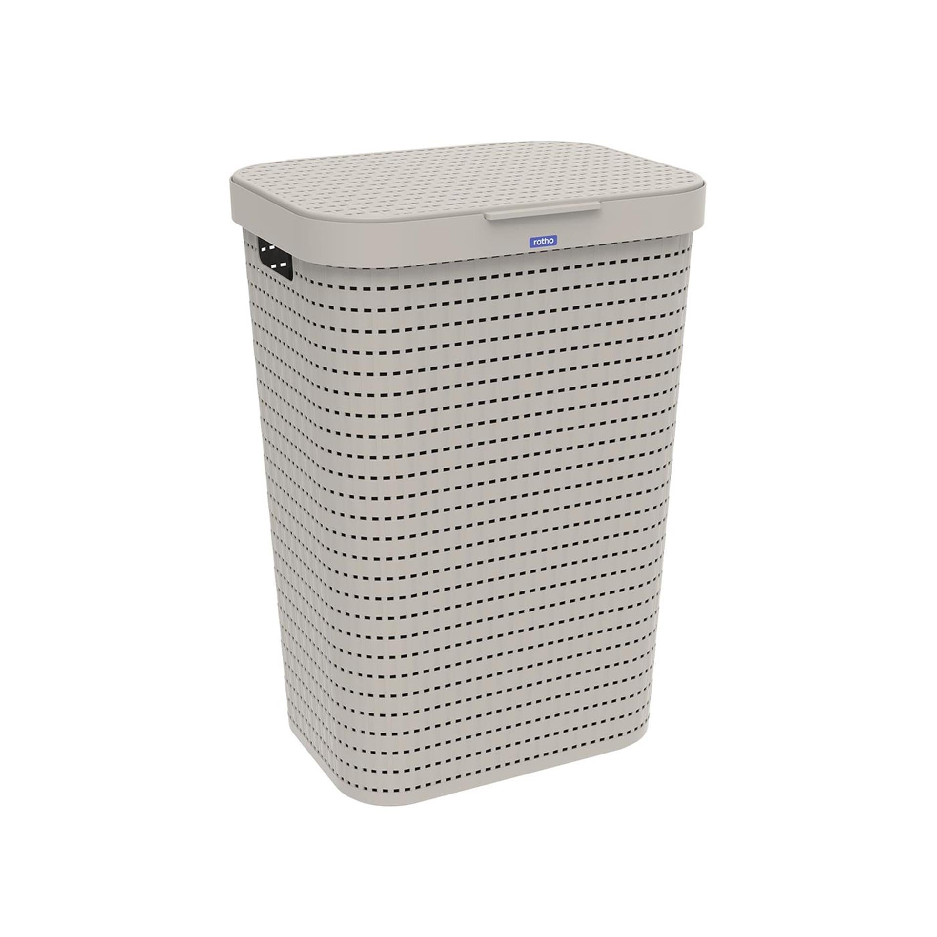 Rotho wasbox country 55l cappuccino