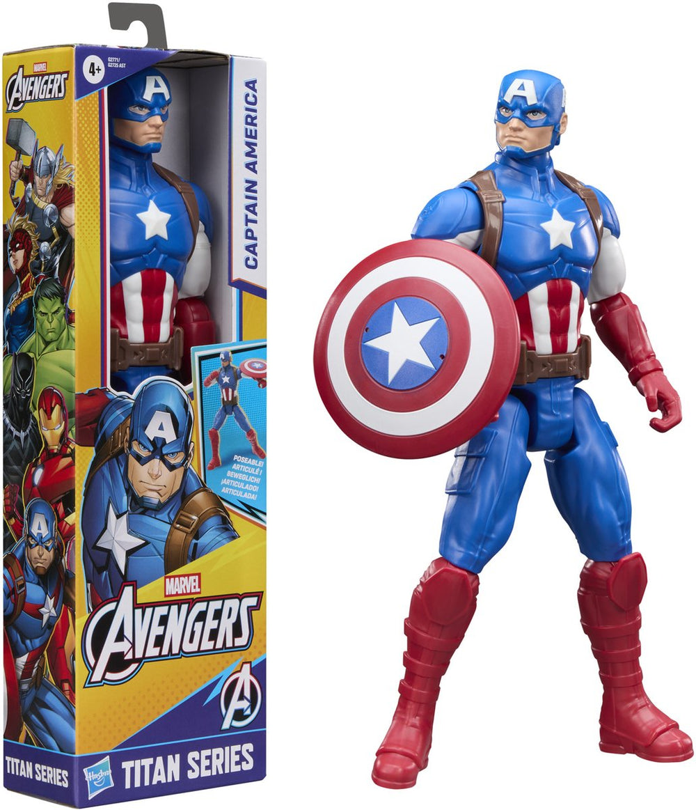 Hasbro marvel avengers titan series captain america speelfiguur