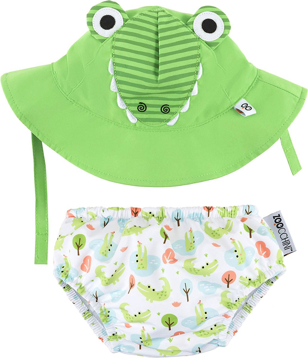 Zoocchini uv zwemluier setje aidan the alligator small