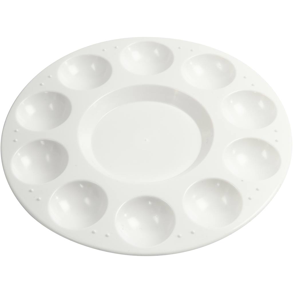 Creativ company verfpalet wit, 17cm
