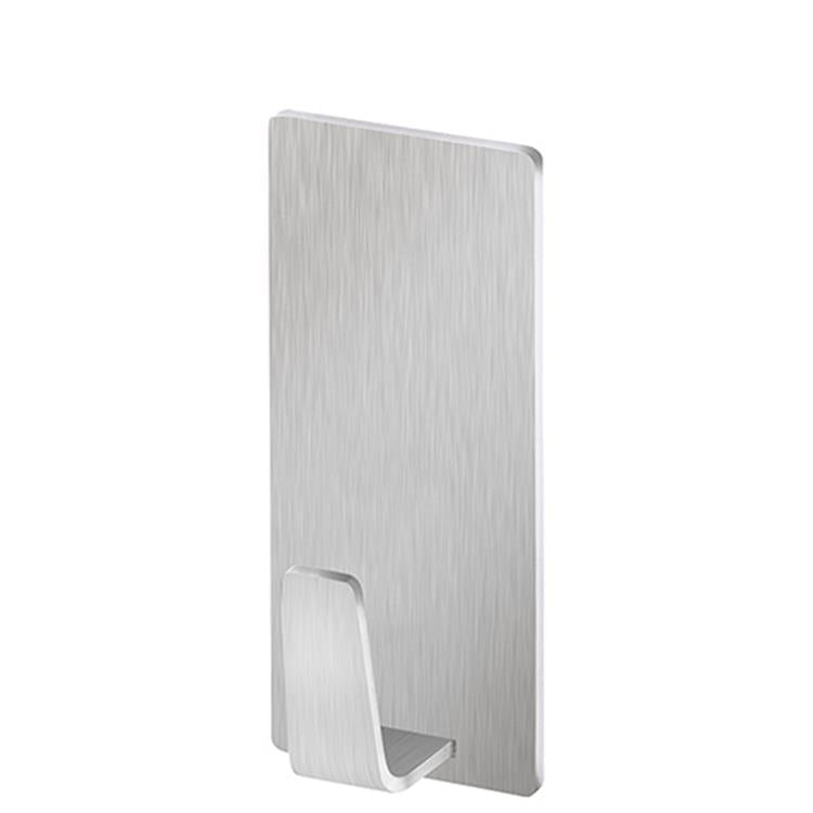 Tesa ® powerstrips waterproof kleefhaak l - rechthoekig - montage zonder boren - roestvrij staal (rvs) - draagkracht 2 kg - voor badkamer en douche