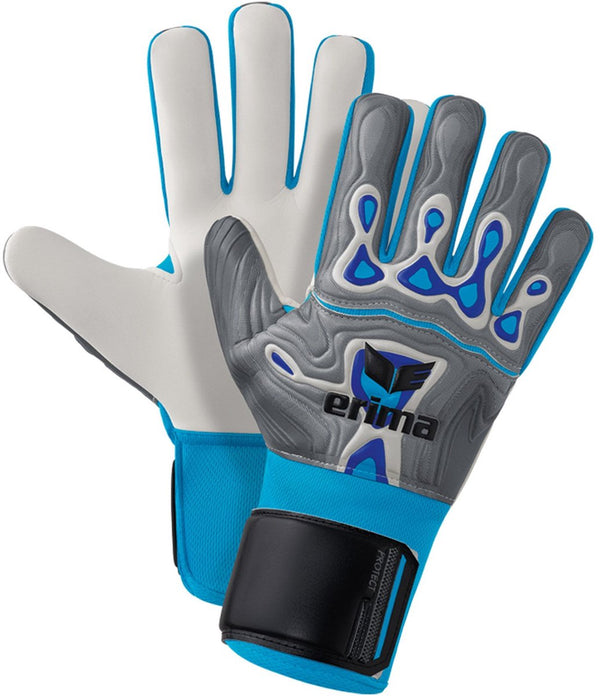 Erima flex-ray protect keepershandschoenen kinderen - grijs blauw | maat: 5