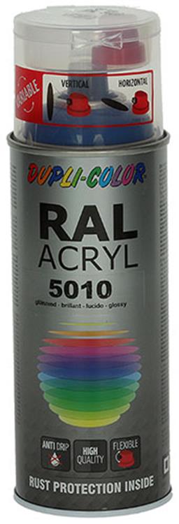 Motip 1000532 - 349584 ral 5010 enzian blauw 400 ml | 2 stuks