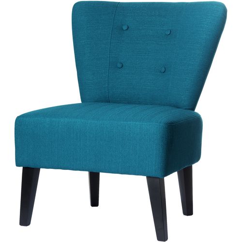 Receptiestoel paperflow stof blauw