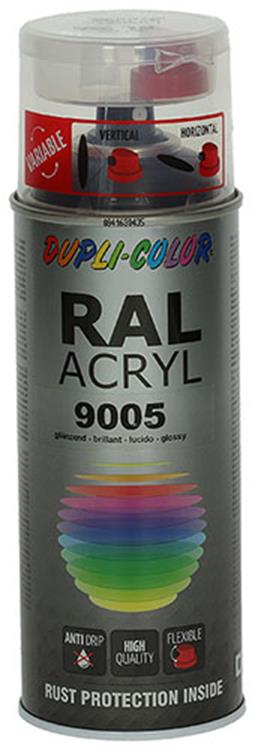 Motip 1000549 - 349836 ral 9005 diep zwart 400 ml | 2 stuks