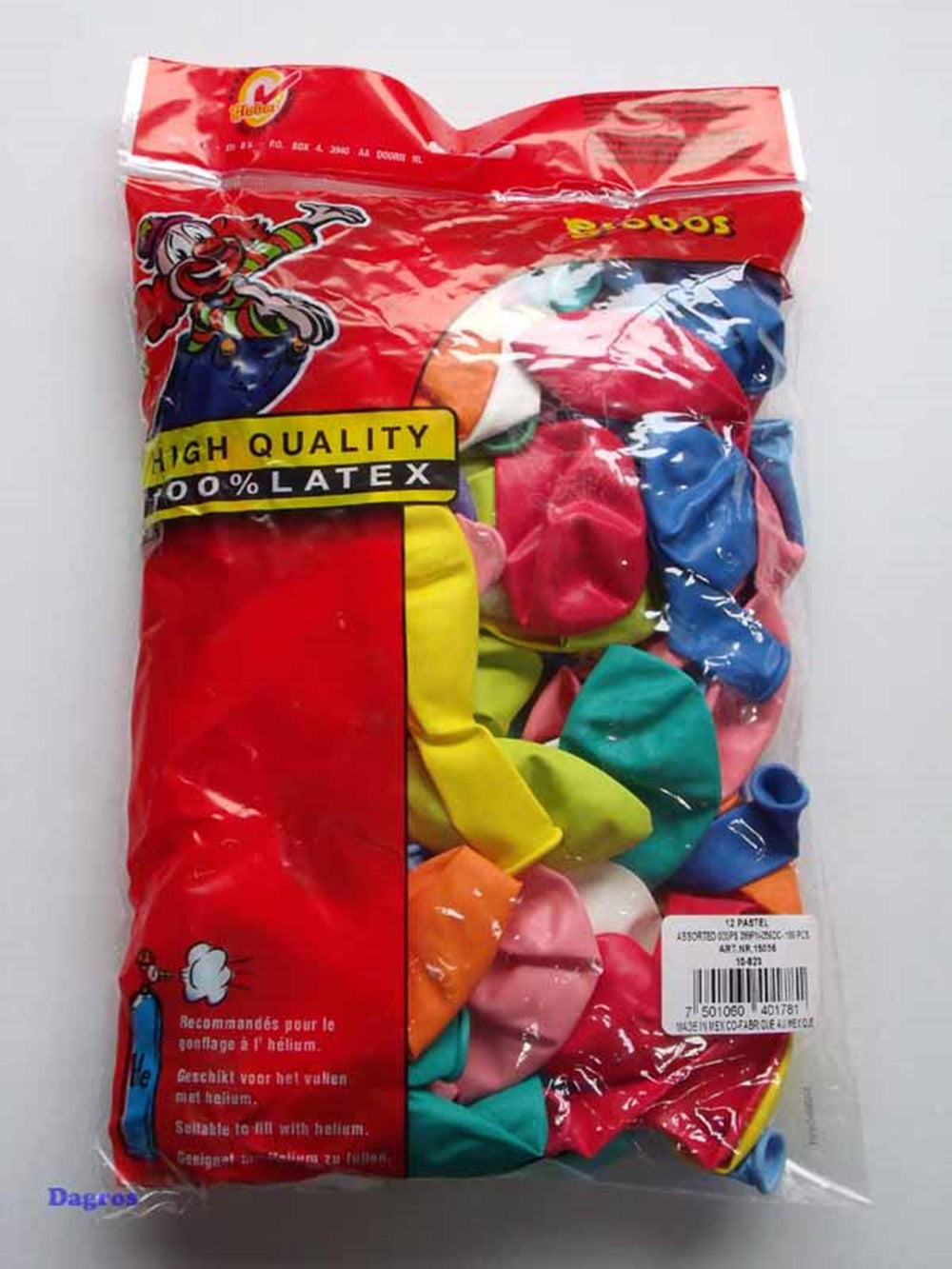 Globos veelkleurige ballonnen 100 stuks