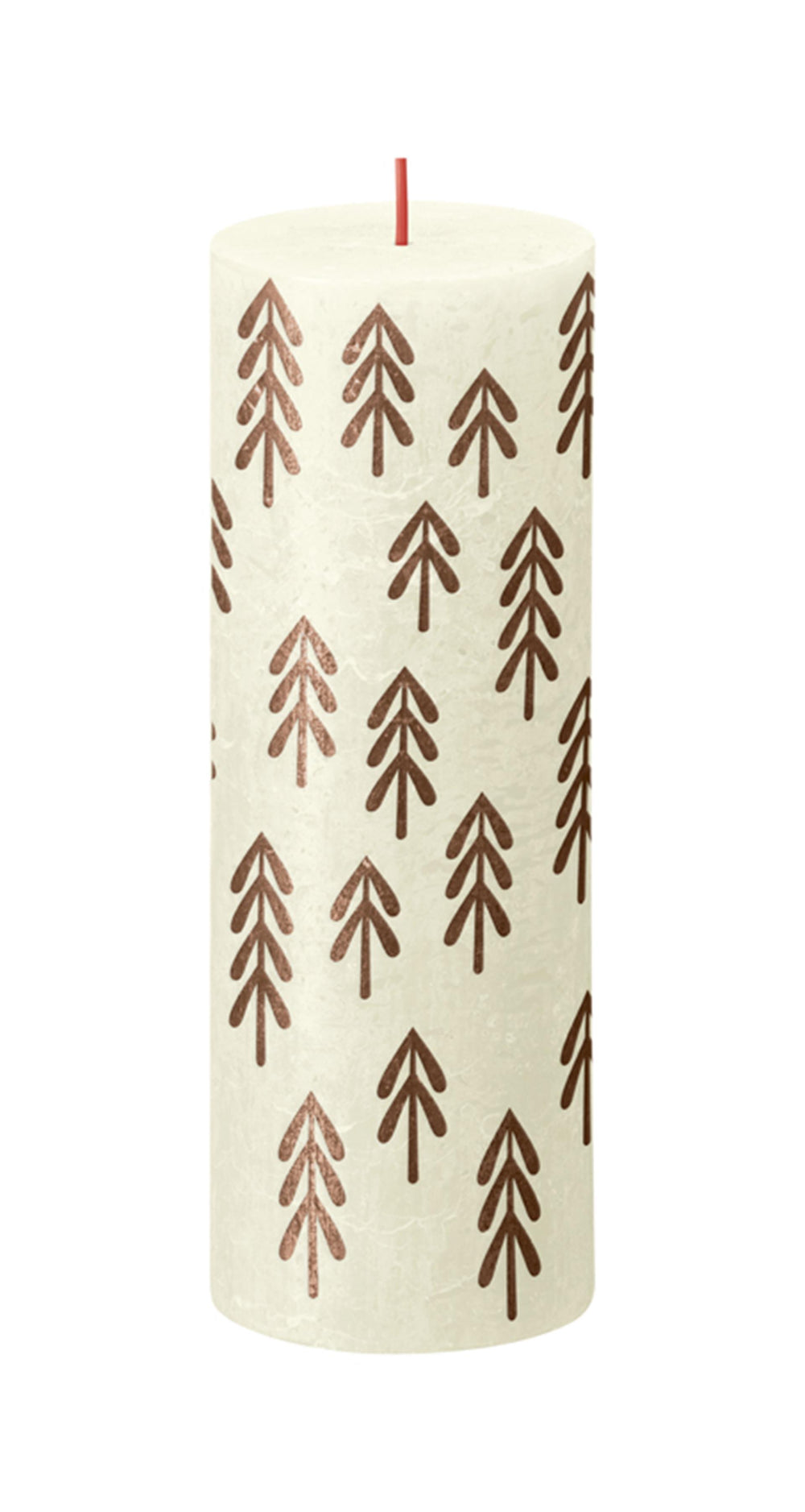 Bolsius printed kaars 190 68 soft pearl