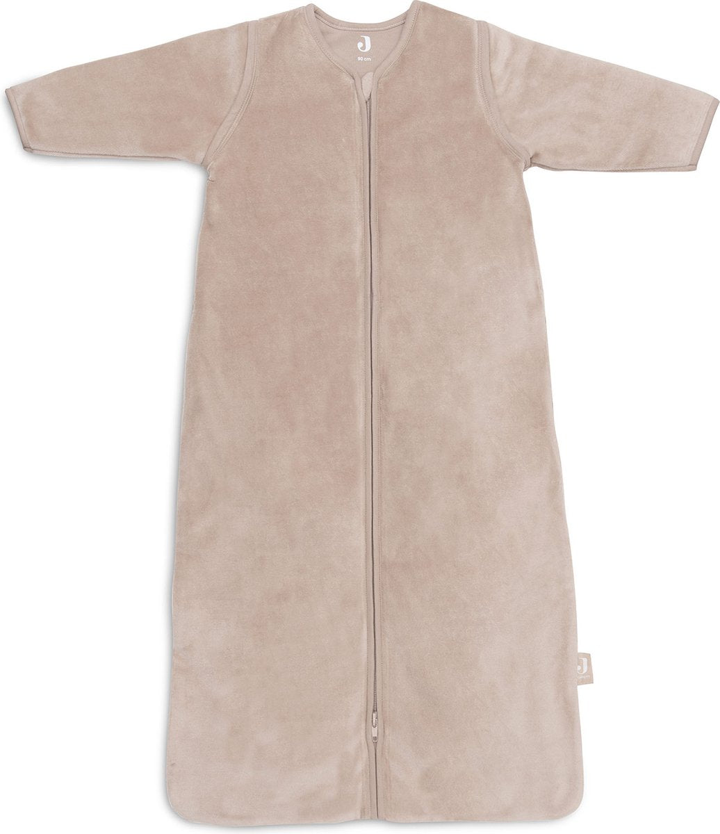Jollein baby slaapzak winter met afritsbare mouw 70cm velvet - wild rose - winterslaapzak
