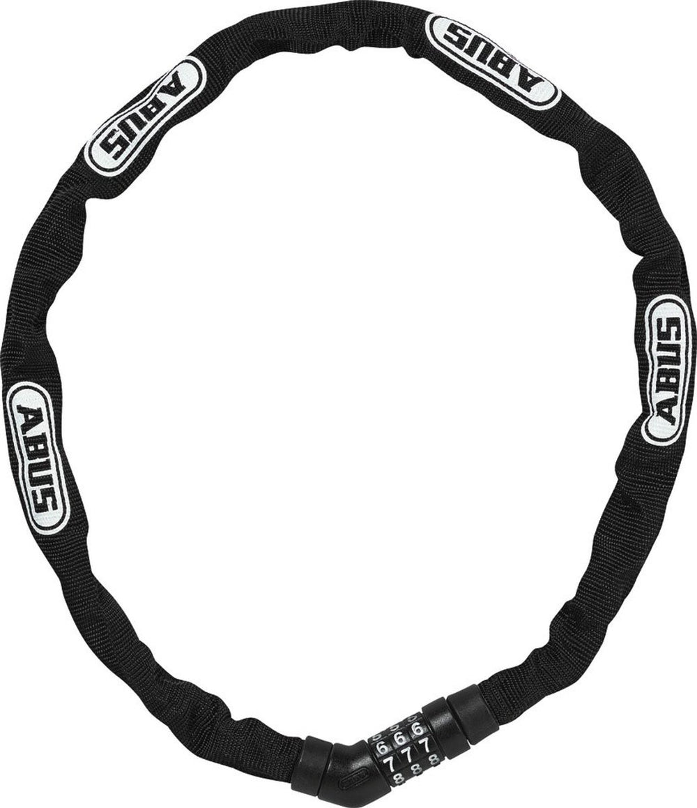Abus 4804C 75 zwart fietskettingslot, 4mm, 75cm, cijferslot