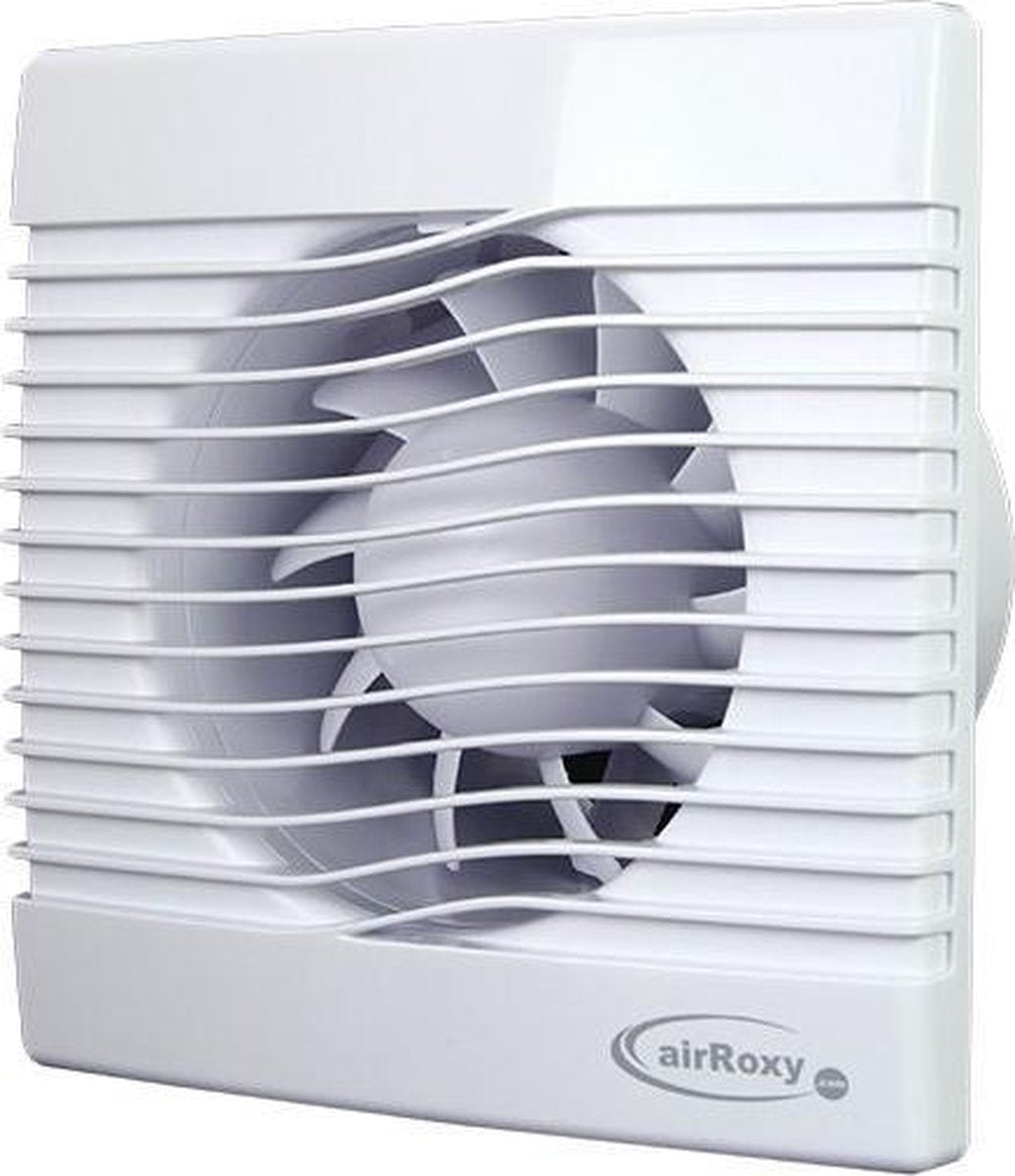 Air roxy badkamerventilator met timer 100 mm wit - prim100ts