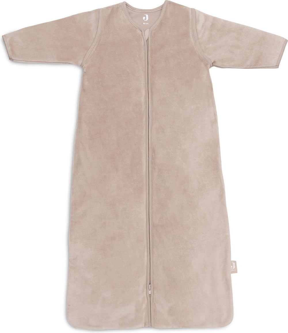 Jollein baby slaapzak winter met afritsbare mouw 110cm velvet - wild rose - winterslaapzak