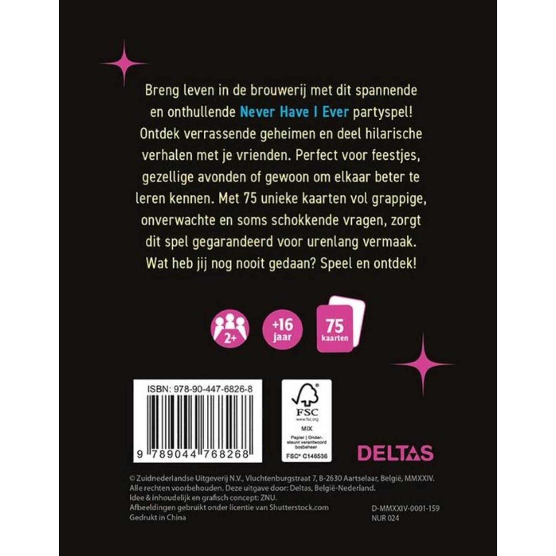 Deltas never have i ever - partyspel