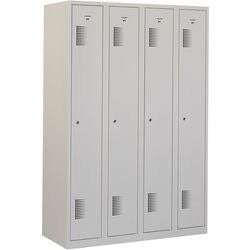 Garderobekast nh 180-4.4 grijs 1.200 x 500 x 1.800 mm