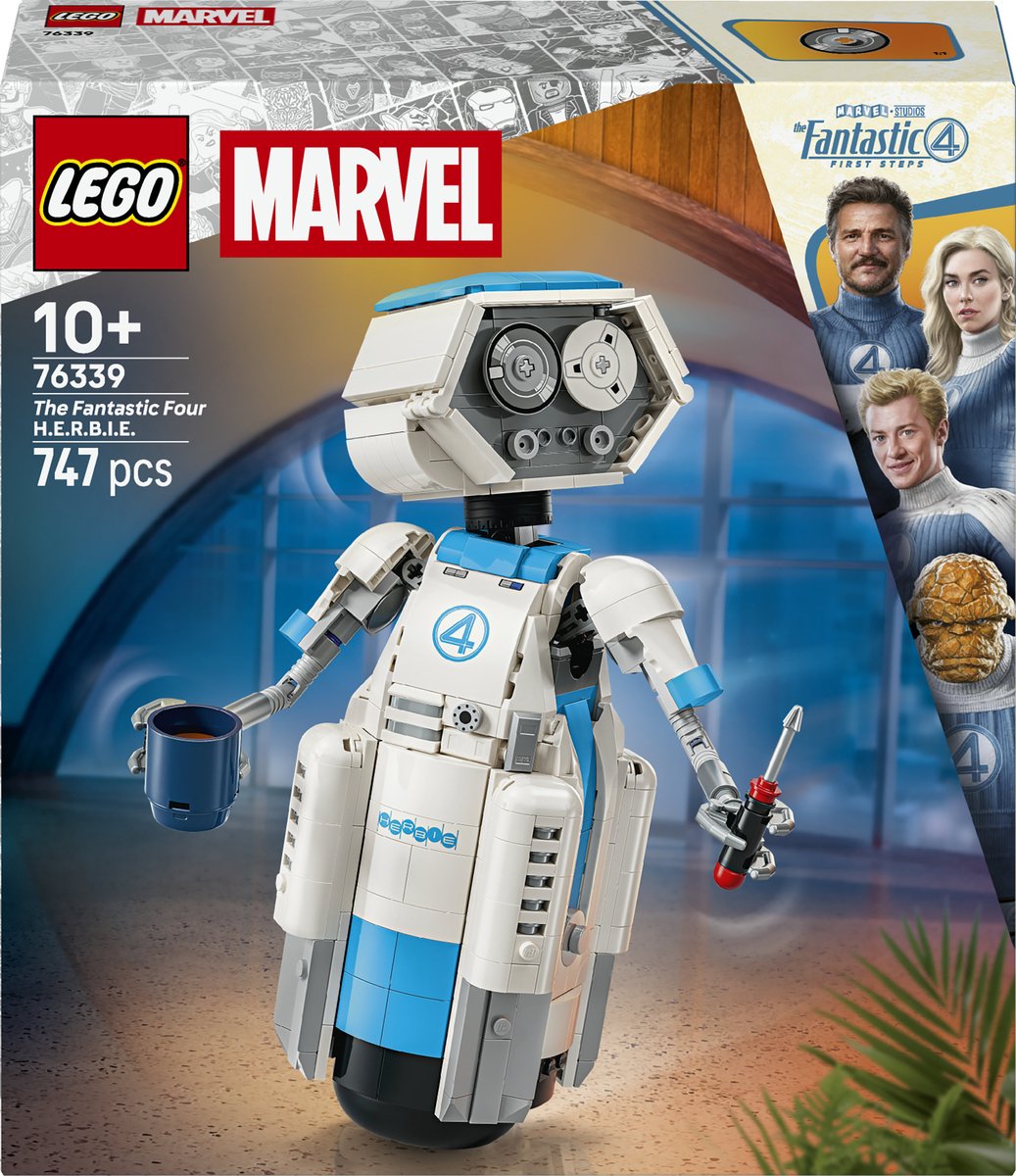 Lego ǀ marvel the fantastic four h.e.r.b.i.e. superhelden bouwpakket voor kinderen 76339
