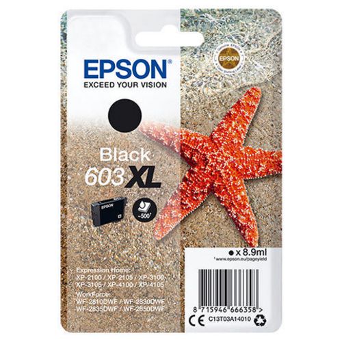 Epson Singlepack Zwart 603XL Inkt