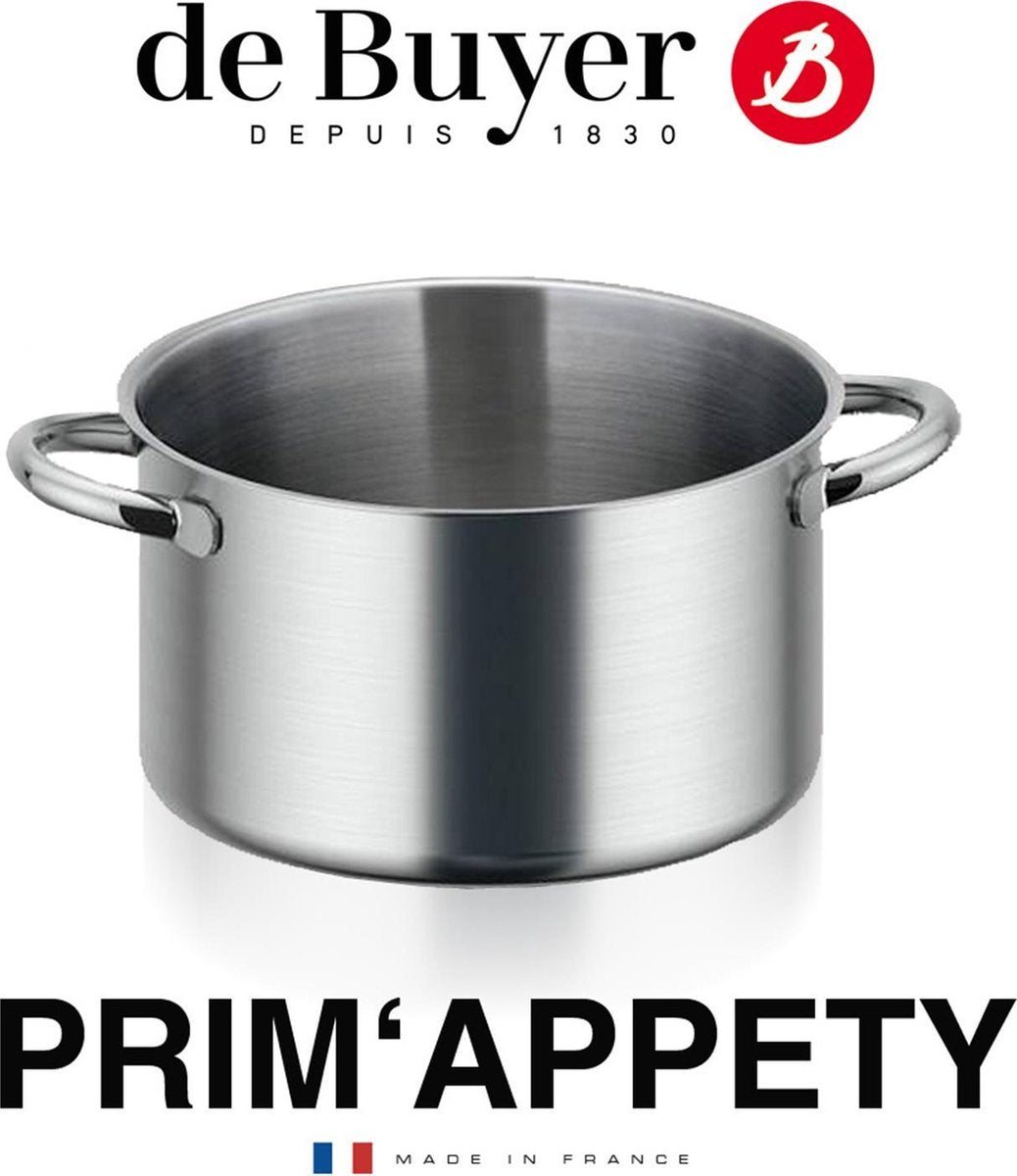 Debuyer de buyer prim'appety kookpan hoog - ø 24cm - rvs