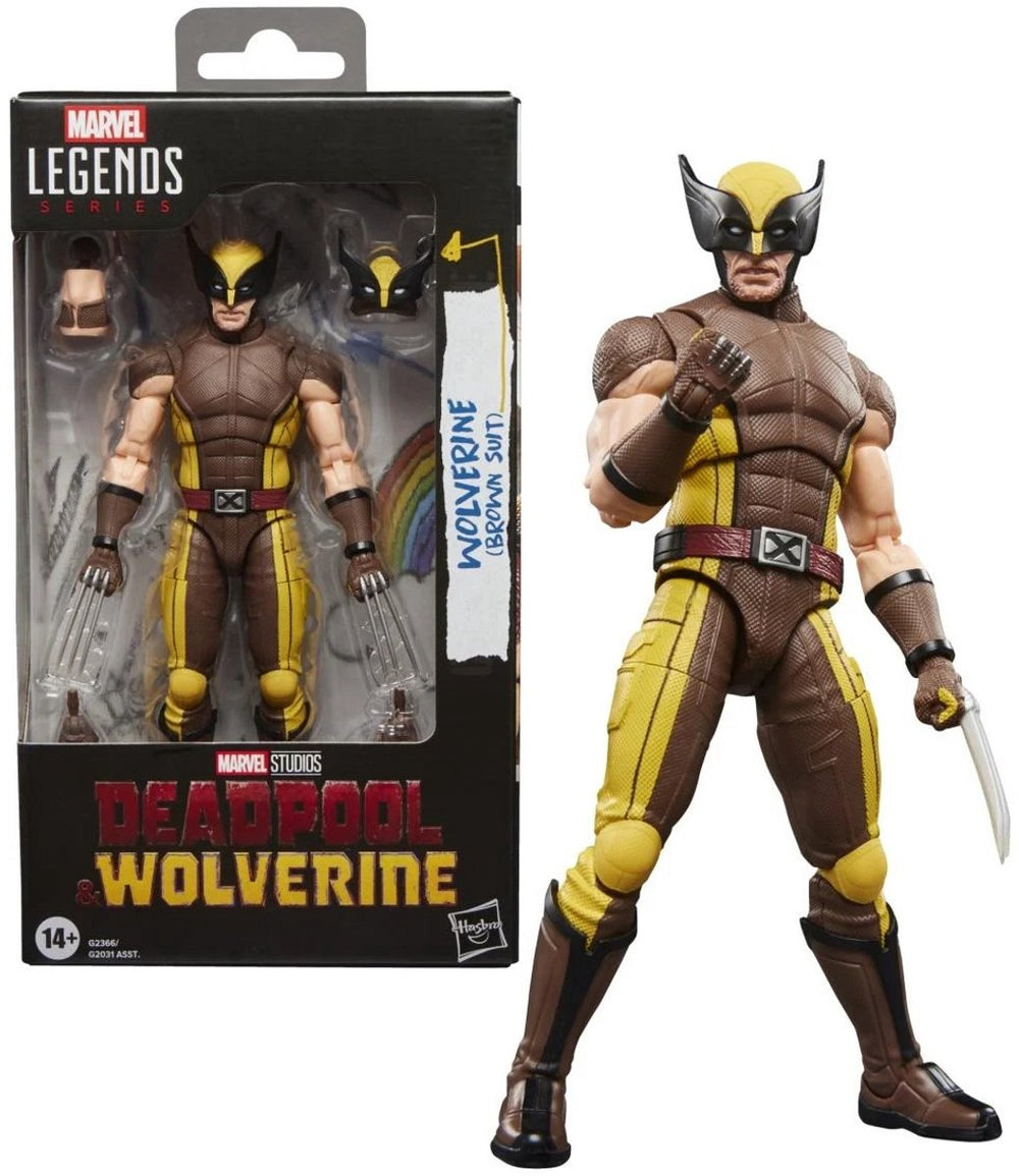 Hasbro deadpool wolverine - wolverine (brown suit) -fig legends series 15cm