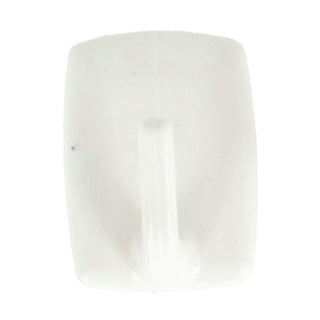 Metaltex vierkante plakhaken 4 stuks wit