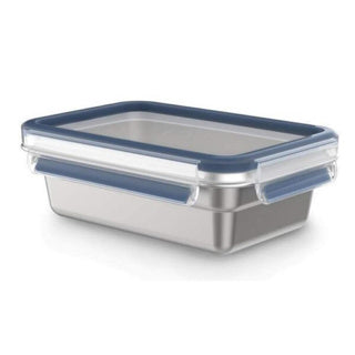 Tefal n1150410 masterseal vershoudbakje 0,8l RVS blauw