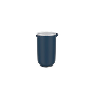 Mixbeker 1l met deksel marineblauw