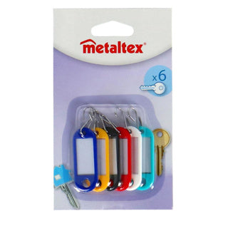 Metaltex sleutelkaartjes 6 stuks | 12 stuks
