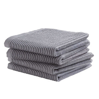 Ddddd vaatdoek basic grijs 30 x 30 cm set 4