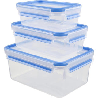 Tefal masterseal fresh k3028912 vershouddoos - set van 3 - 100% lekvrij - vershoudbakjes - geschikt voor mealprep