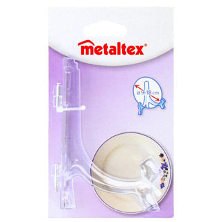 Metaltex bordenhouder 9-18 cm acryl transparant