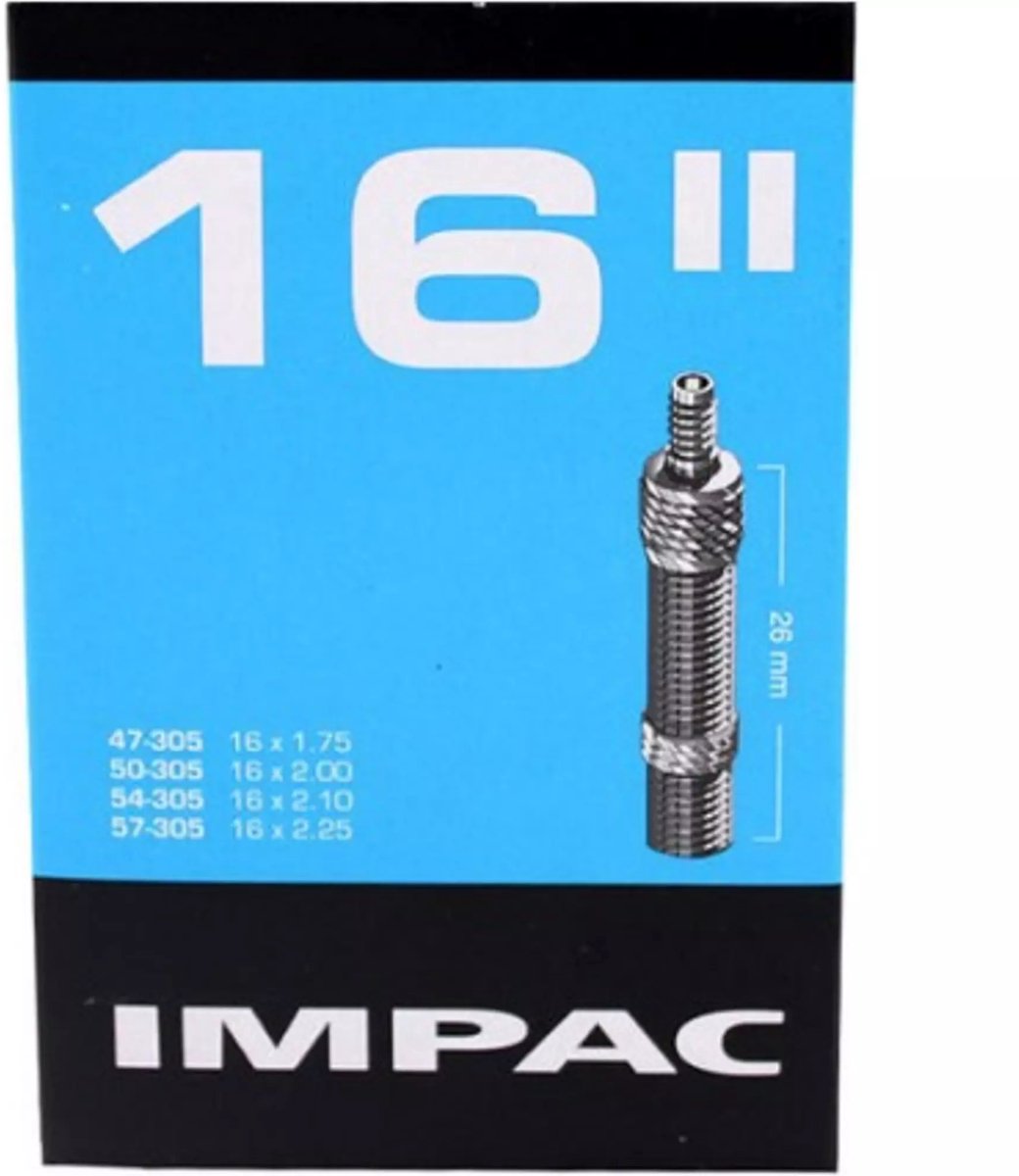 Impac Binnenband (by Schwalbe) DV16 16x1.75 2.35 ETRTO 47 57-305, Ventiel: Blitz Holland 26mm