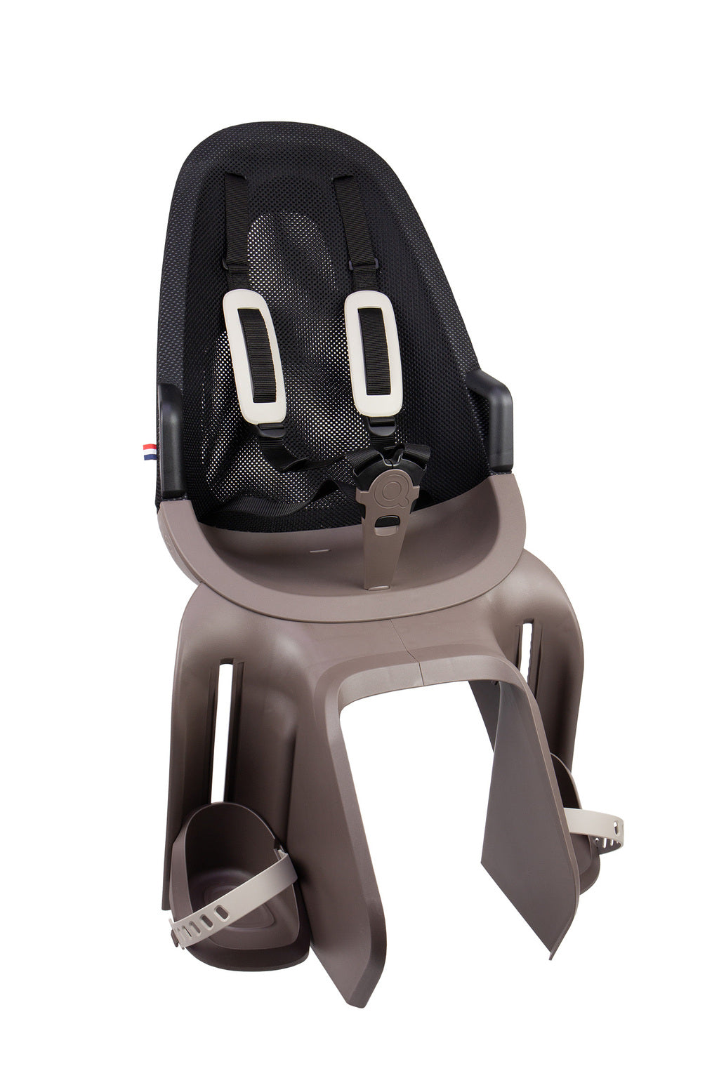 Qibbel achterzitje luchtbagagedrager zwart lichtbruin