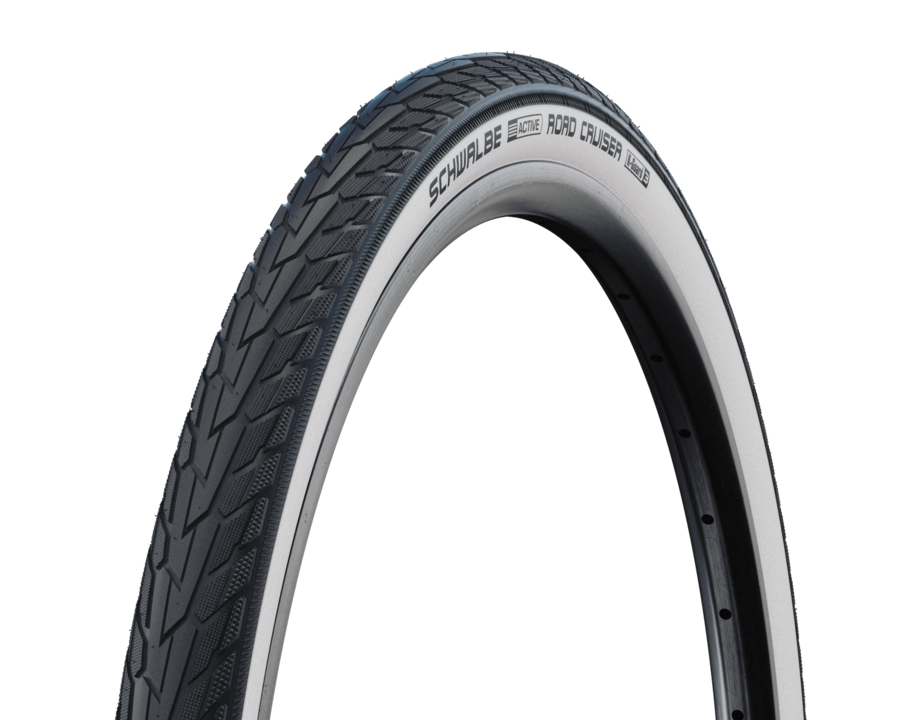 Schwalbe draadband road cruiser plus act 37-622 zw wit